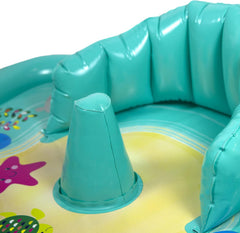Kletshuts™ WaterMat - Opblaasbare Baby Plons Speelmat Met Luifel