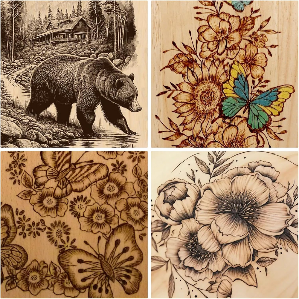 PyrographyKit - DIY Houtbrand Creatief Ambacht Ontwerp Pyrography Meerdere Tips Kit