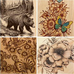 PyrographyKit - DIY Houtbrand Creatief Ambacht Ontwerp Pyrography Meerdere Tips Kit