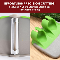 Globetrek° SafePeeler 1+1 GRATIS: Multifunctionele Compacte Fruit En Groente Veilig Schiller