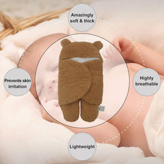Kletshuts™ BabySwaddle: Ultra-Zachte Veilige Baby Inbakeren Slaapzak