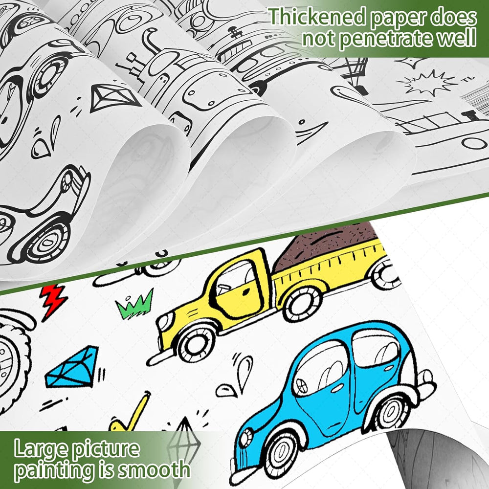 Kletshuts™ ColoringRolls  1+1 GRATIS: Kinderen Creatieve DIY Papieren Teken- En Kleurrollen