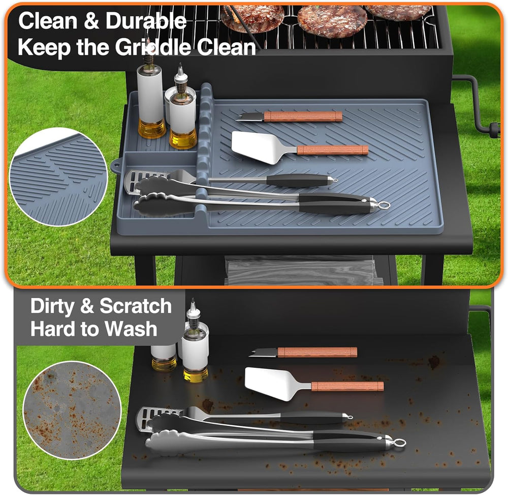 Globetrek° GriddleMat: Wasbare BBQ Griddle Zijplankmat