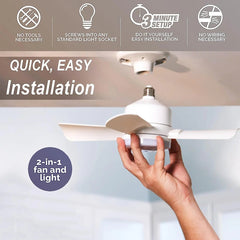 Ledsen™ IlluminatedFan: 2 In 1 Koelventilator En Helder Verlicht Licht