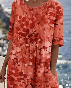 Icone™ PocketDress: Casual Vloeiende Losse Gedrukte Pocket Dress