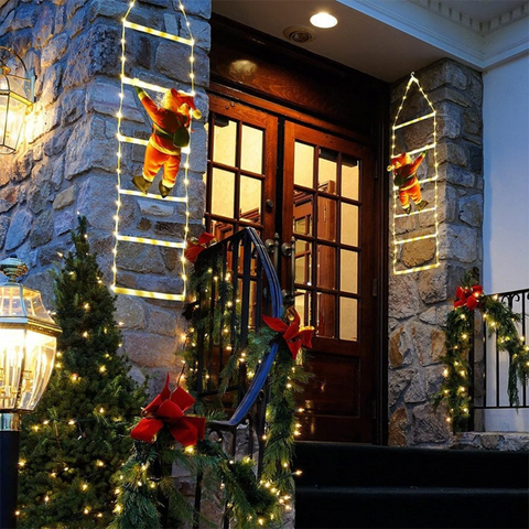 Ledsen™ ChristmasLadder: Durable Buiten LED Kerstmis Ladder Licht Weergave