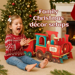 GiftTrain™ - Gepersonaliseerd Magisch Kerstmis Cadeau Trein Versiering