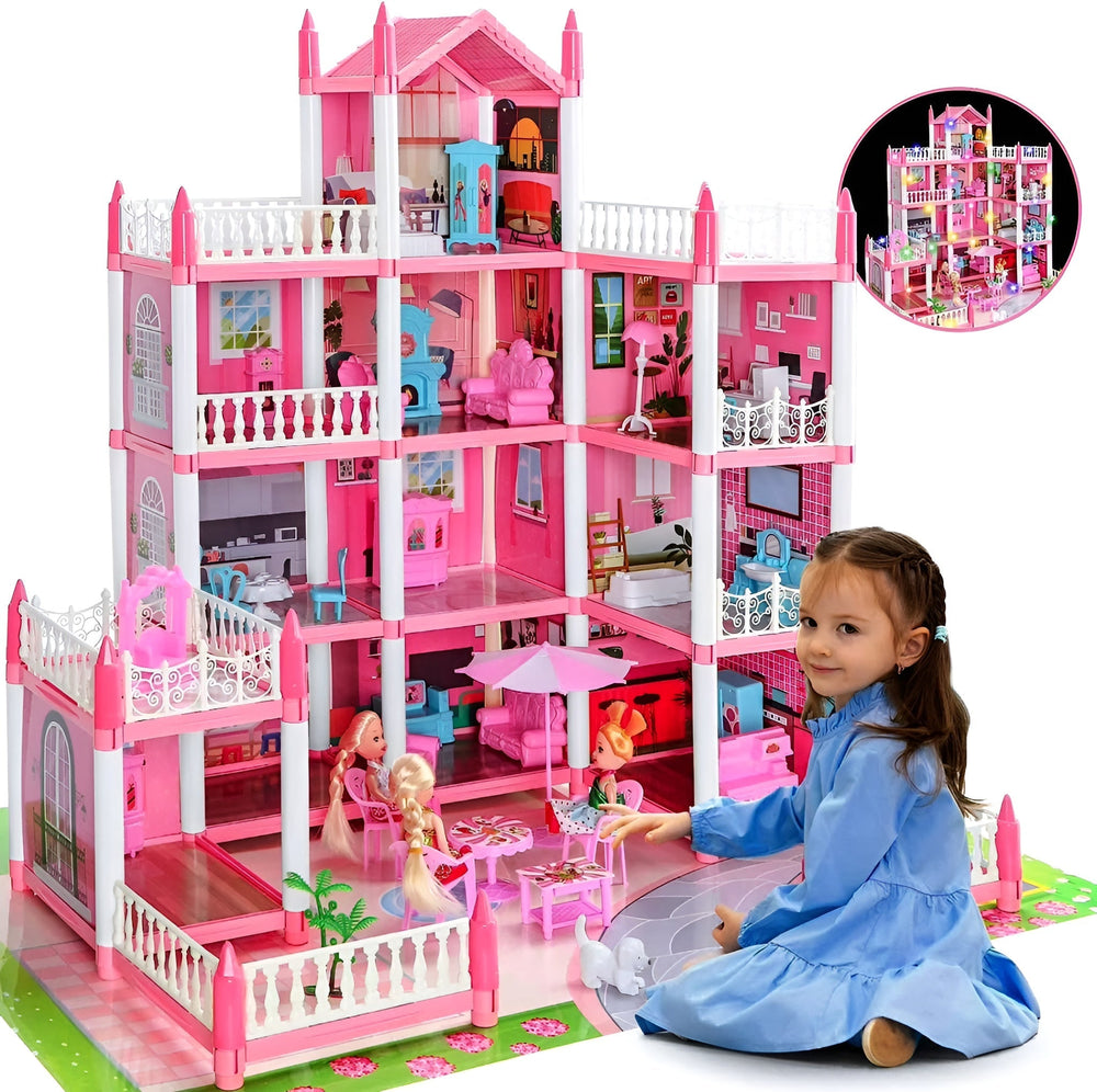 Kletshuts™ MiniMansion: Prinsessen Droom Kasteel DIY Poppenhuis Mini Landhuis Speelset
