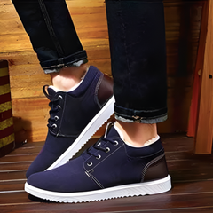 Happy™ SnugShoes: Stijlvolle Heren Winter Hoge-Snee Knus Veterschoenen