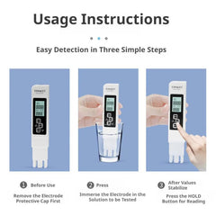 Globetrek° WaterTester 1+1 GRATIS: Instant Zuiverheidsdetectie Waterkwaliteits Tester Tool