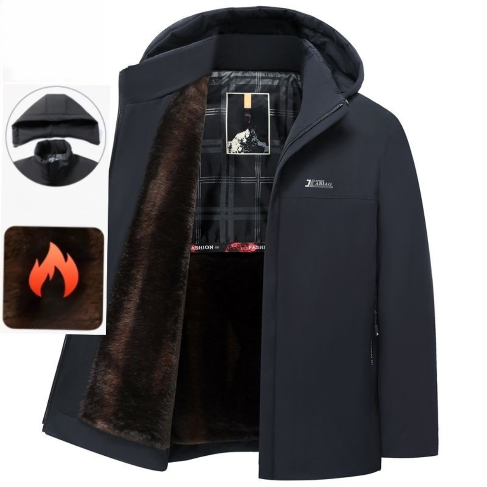 Icone™ CozyJacket: Stijlvolle Knus Gewatteerd Vlies Warm Jasje