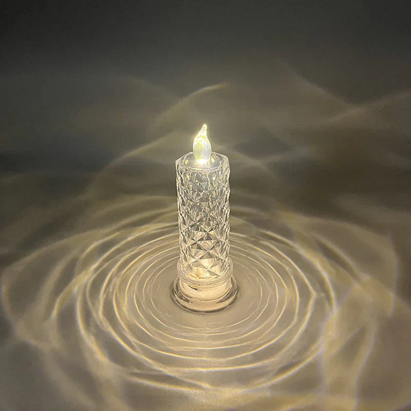 Ledsen™ CrystalCandle 1+1 GRATIS: Elegant Kristal Kaars Geïnspireerd LED Tafel Licht