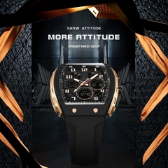 PrecisionWatch - Stijlvolle Digitale Chronograaf Sport Precisie Horloge