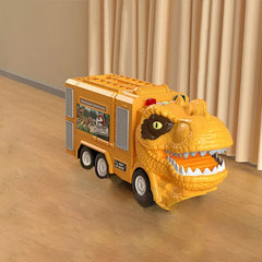 Kletshuts™ DinoTruck: Dinosaurus Vrachtwagen Speelgoed Set Met Verlichting En Muziek