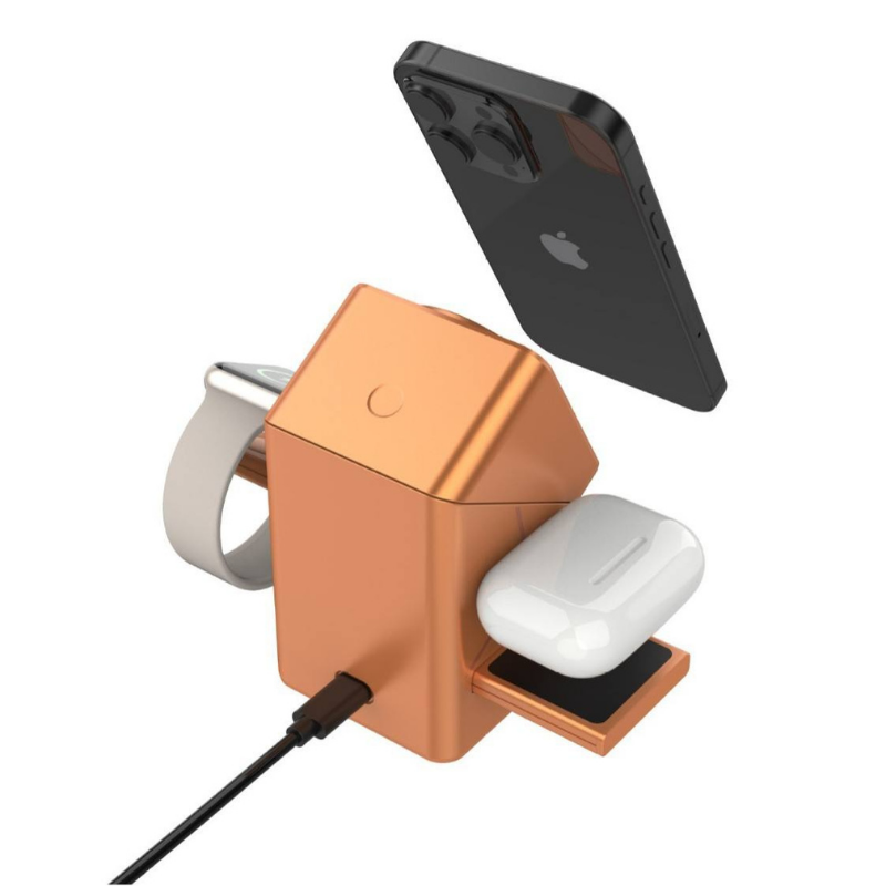 ChargingDock - 3 In 1 Magnetische Draadloze Snellader Rotatable Dock