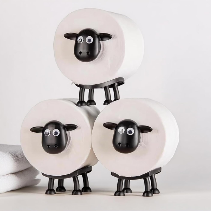 GlideHold® TissueHolder 1+1 GRATIS: Stijlvolle Badkamer Decoratieve Schapen Tissuehouder