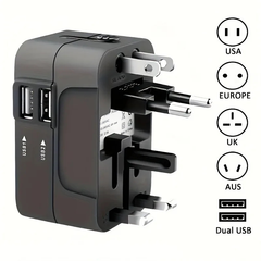 UniversalAdapter - Universele Dual Ports Reizen Compacte Adapter