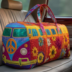 Icone™ DuffleBag: Levendige Hippie Stijl Multifunctionele Reis Duffel Tas
