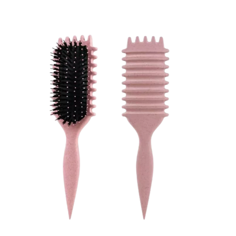 Rose® CurlBrush 1+1 GRATIS: Anti-Frizz Borstelharen Haarstyling Krulborstel