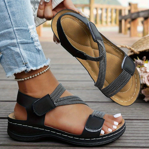 Happy™ ChicSandals - Diagonaal Kruisband Ontwerp Chic Toevallig Sandalen