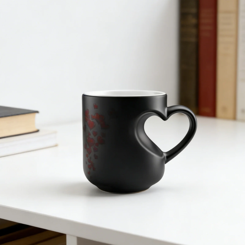 Globetrek° HeartMug: Kleurveranderende Keramische Thermochromische Hartmok