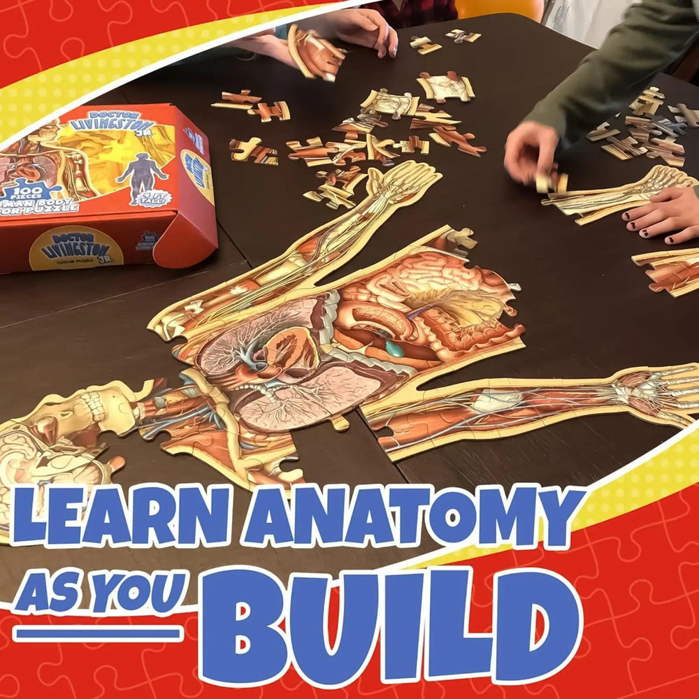 Kletshuts™ BodyPuzzle: Educatieve Menselijke Lichaams Anatomie Puzzel Set