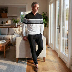 Icone™ GraphicSet: Mannen Toevallig Sportkleding Grafisch Afdrukken Trui En Broek Set