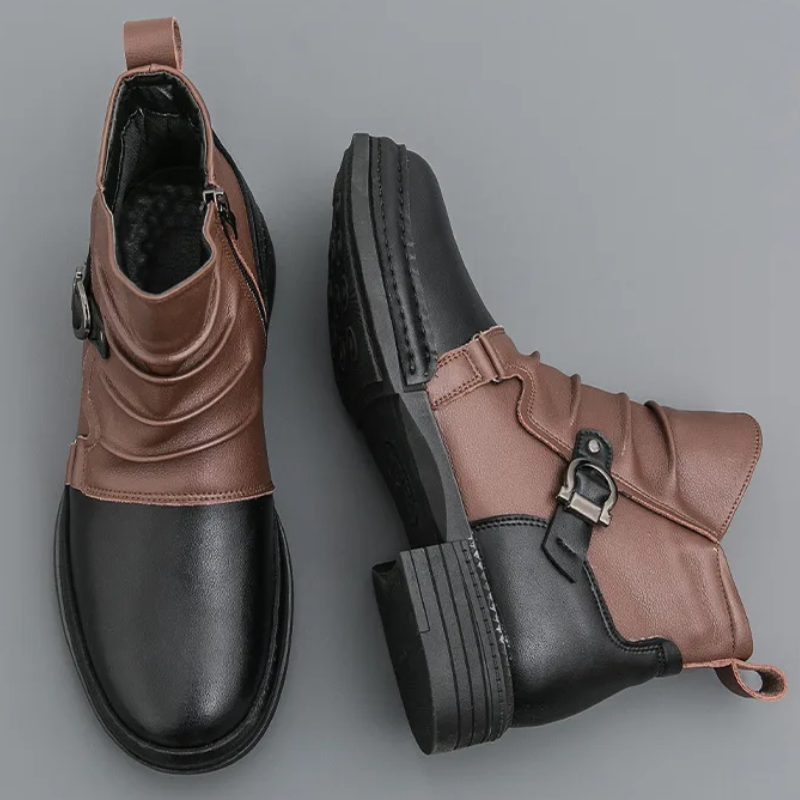 Happy™ CowboyBoots: Klassieke Britse Geïnspireerde Heren Hoge Topje Cowboylaarzen