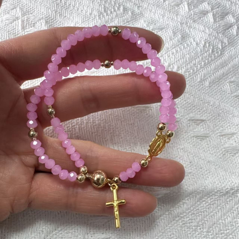 Jewelance™ RosaryBracelet 1+1 GRATIS: Magnetische Sluiting Klassieke Rozenkransarmband