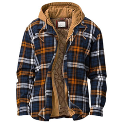 Icone™ CheckeredJacket: Winter Capuchon Toevallig Geruite Jasje