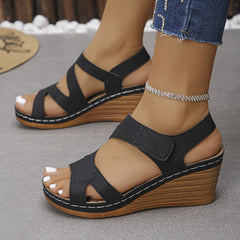 Happy™ ComfySandals: Betrouwbare Ondersteuning Ergonomische Comfy Wedge Sandalen