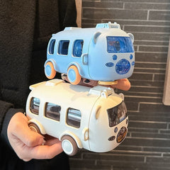 Kletshuts™ BusTumbler: Schattige Leuke Grote Capaciteit Kinderen Bus Water Tumbler