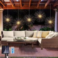 Ledsen™ FireworkLamp: Flexibele Zonne-Energie Vuurwerkstijl Lamp
