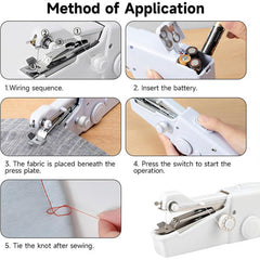 Globetrek° SewingMachine: Handheld Compact Draagbare Mini Naaimachine