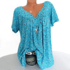 Icone™ LooseTop - Ademend V-Hals Loszittend Bloemdruk Top
