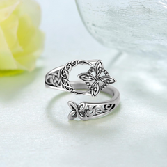 Jewelance™ KnotRing 1+1 GRATIS: Vintage-geïnspireerde Verstelbare Minimalistische Keltische Knoopring