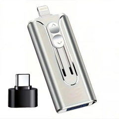 USBDrive - Compact En Duurzame Multi‑Apparaat 4‑In‑1 USB-Flashdrive
