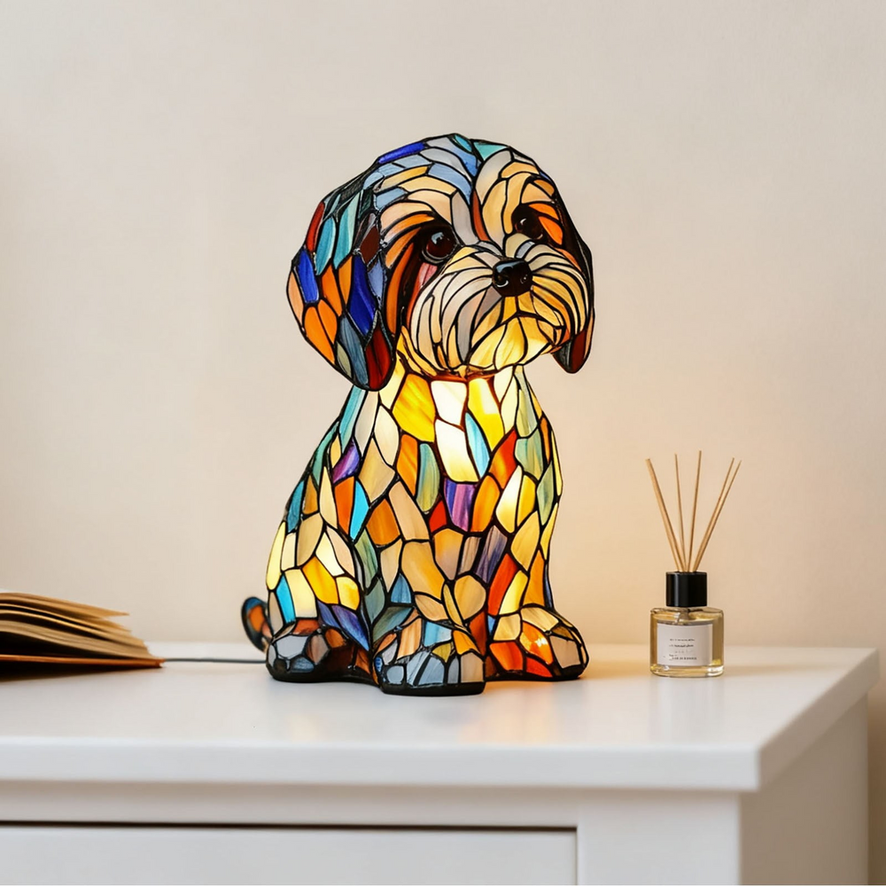 Ledsen™ DogLamp: Moderne Artistieke Bevlekken Omgeving Hondenlamp