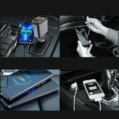 AutoCharge™ 120W | 4-in-1 Oplader, Super-Snel, RGB Sterrenhemel!