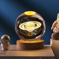 Ledsen™ CrystalBall - 3D Zonnestelsel Kristallen Bal Met LED Licht