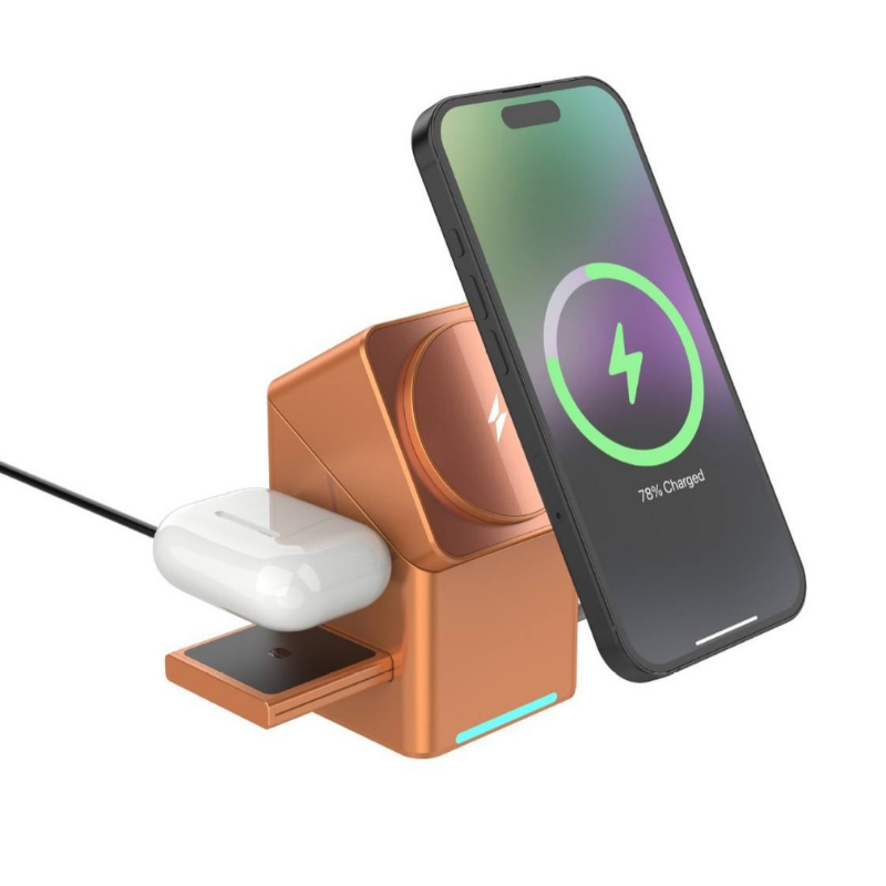 ChargingDock - 3 In 1 Magnetische Draadloze Snellader Rotatable Dock