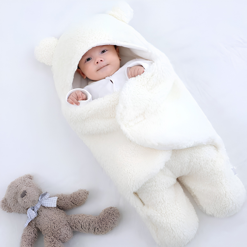 Kletshuts™ BabySwaddle: Ultra-Zachte Veilige Baby Inbakeren Slaapzak