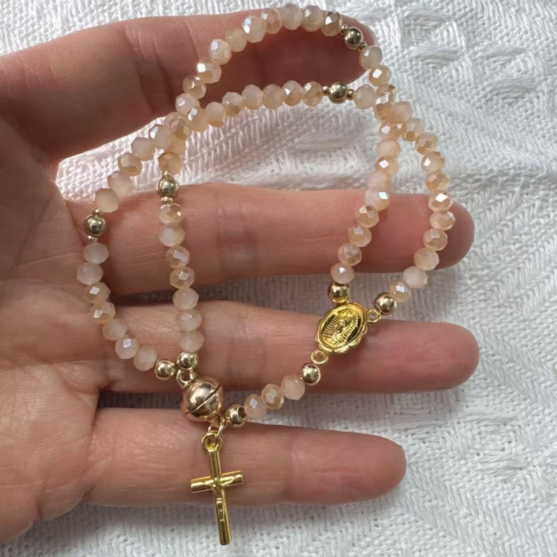 Jewelance™ RosaryBracelet 1+1 GRATIS: Magnetische Sluiting Klassieke Rozenkransarmband