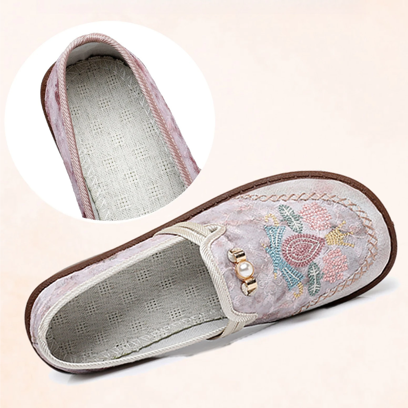 Happy™ EmbroideredLoafers: Comfortabele Elegante Geborduurde Patroon Loafers