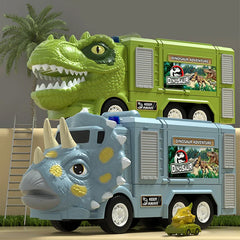 Kletshuts™ DinoTruck: Dinosaurus Vrachtwagen Speelgoed Set Met Verlichting En Muziek