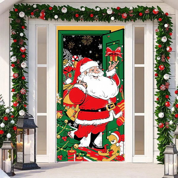 ChristmasDoor - Kerst Realistisch Deur Decoratie