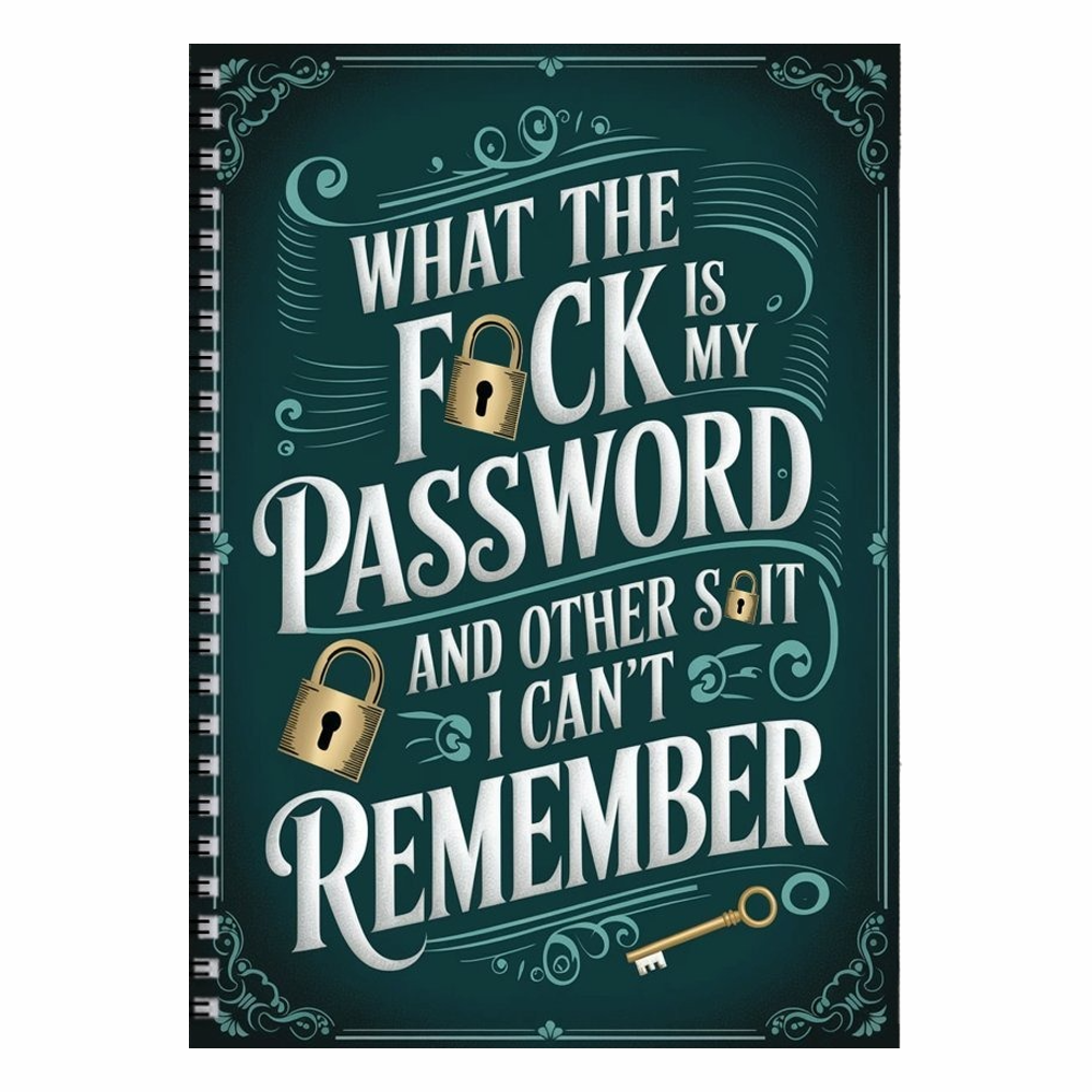 PasswordKeeper 1+1 GRATIS: Stijlvol Snel-Toegang Inlog En Wachtwoord Bewaarder Notitieboek