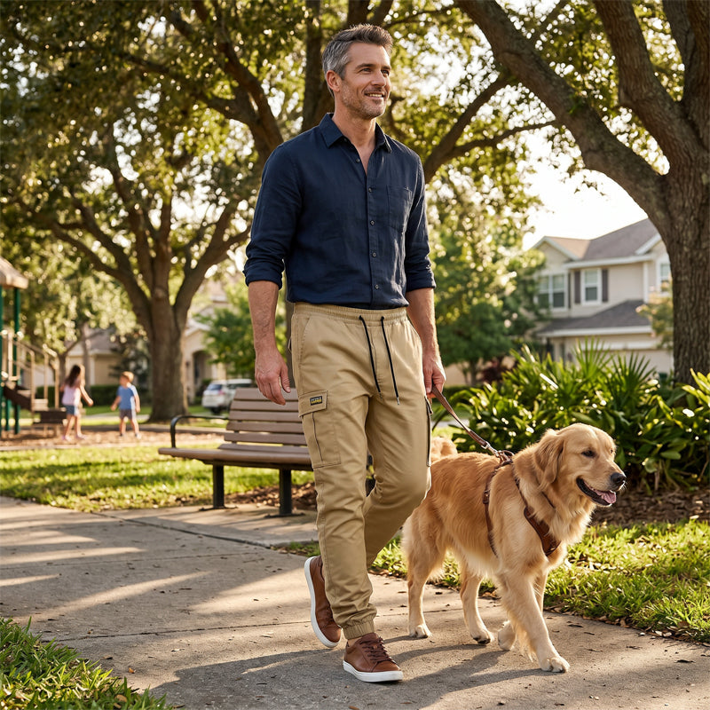 Icone™ CargoPants: Multi-Pockets En Verstelbare Taille Casual Cargo Broeken Voor Mannen