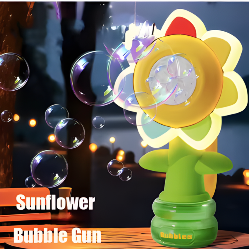 Kletshuts™ SunflowerBubble - Automatische Zonnebloem Bubbel Blazer Machine Speelgoed