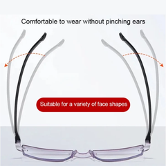 ClearEyeglasses 1+1 GRATIS - Lichtgewicht Gegradeerde Anti-Blauw Licht Duidelijke Bril